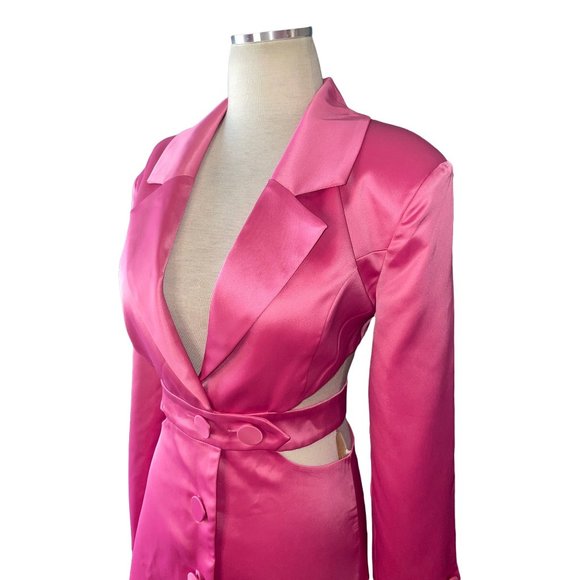 For Love & Lemons Marie Blazer Mini Dress in Pink - Picture 8 of 15